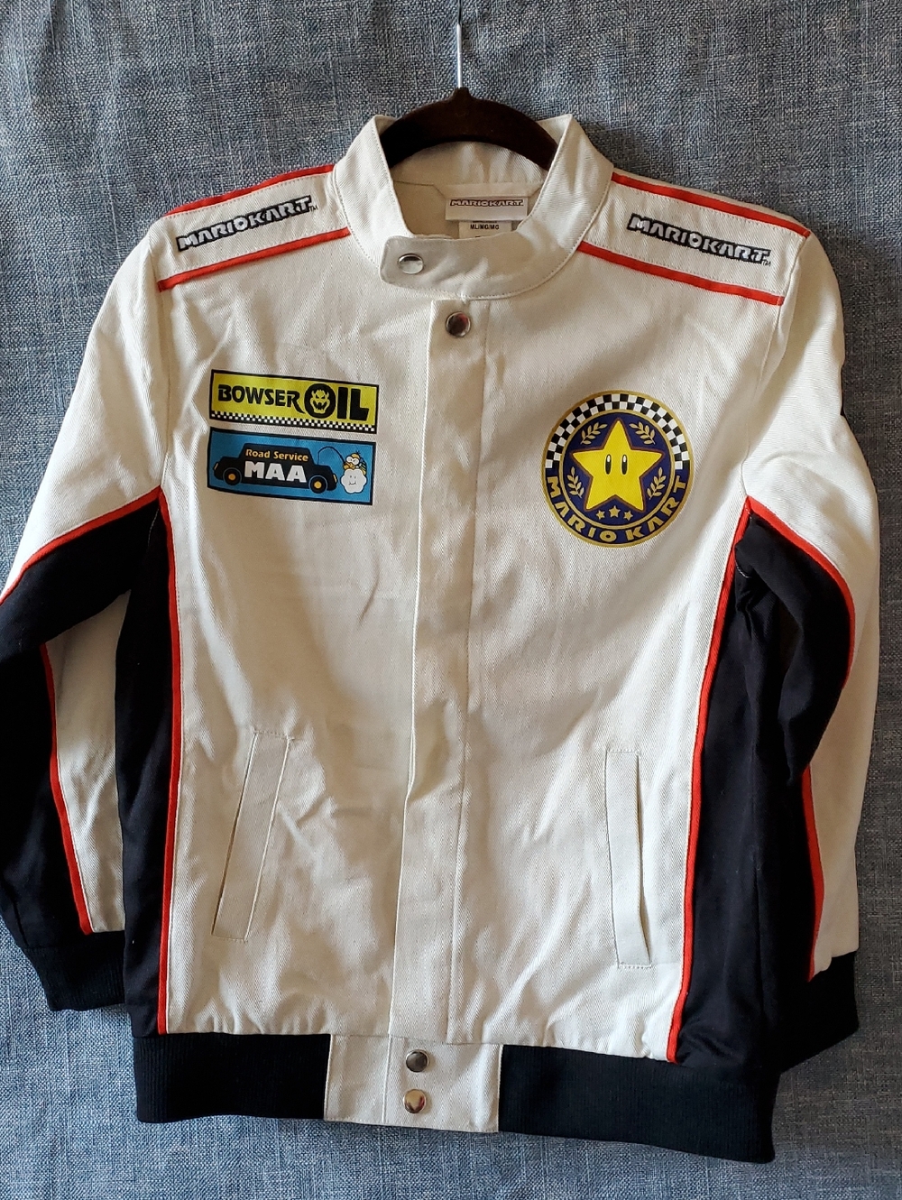 Kid's Mario Kart Canvas Race Team Jacket Star Cup